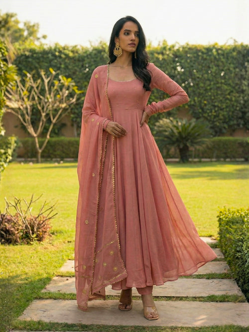 Gota Anarkali Suit Set