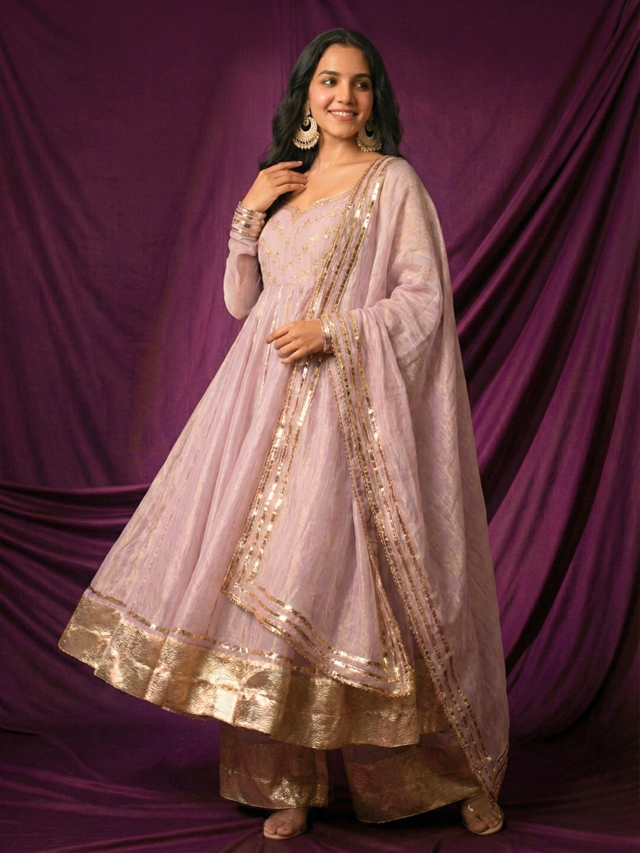 Kalidar Anarkali Suit Set